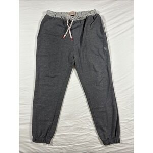 Original Penguin Pants Mens Medium Gray Fleece Sweatpants Joggers Elastic Waist
